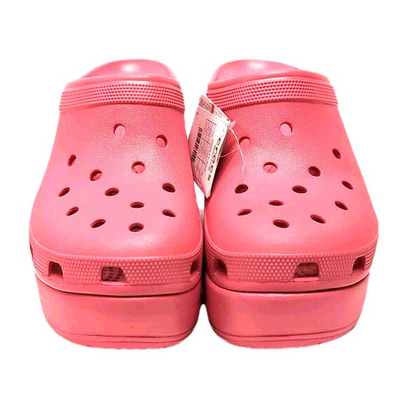 CROCS SIREN PLATFORM CLOG Womens 13 Mens US 11 EU 45/46 Pink Chunky Slip On - Picture 3 of 9